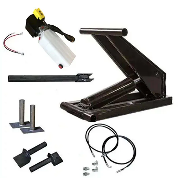 dump truck telescopic hydraulic cylinder lift kit for tipper trailer