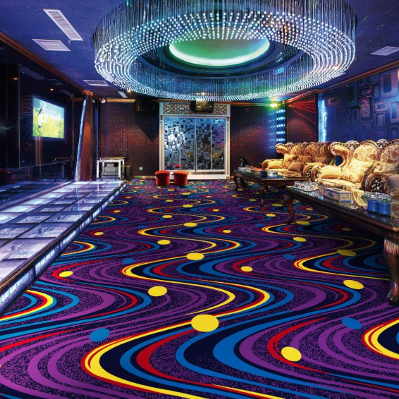 High Durability Fireproof Gaming Club Poker Room Casino Carpet