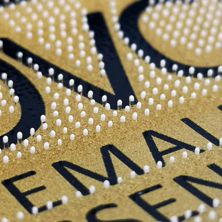 Custom 3D Logo Silicone Heat Transfer Labels with Brush Dots animal  heat transfer patches