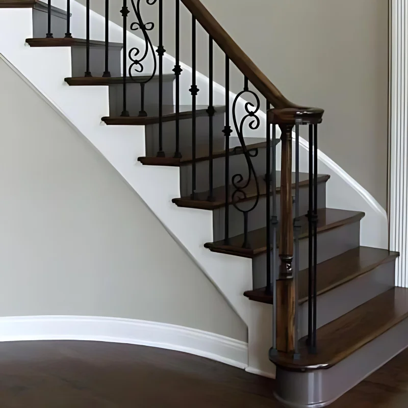 Wrought Iron Stair Railing Balusters Spindles Stair Metal Industrial Stair Staircase Railing Wrought Iron Vietnam Supplier