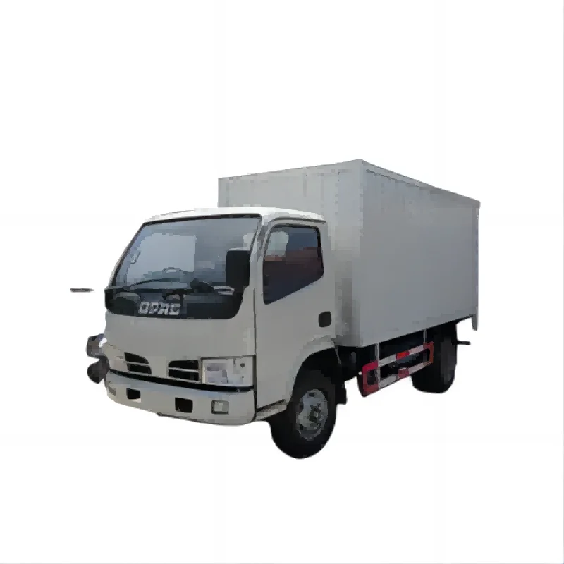 4-5 Ton Right Hand Drive Lorry Box Truck DONGFENG Small Cargo Trucks