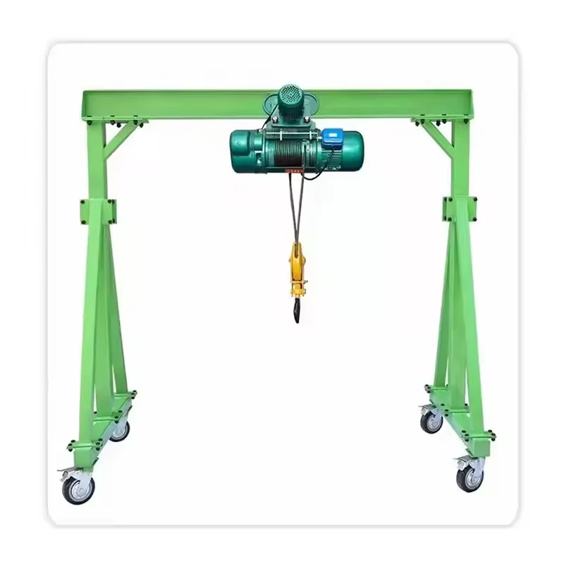1 ton 2 ton 3 ton hand push portable gantry machine for indoor and outdoor use