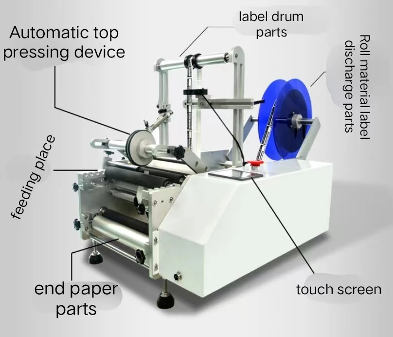 Hot Selling Semi-automatic Labeling Machine Self-adhesive Labeling Machine Automatic Wine Bottle Labeling Machine