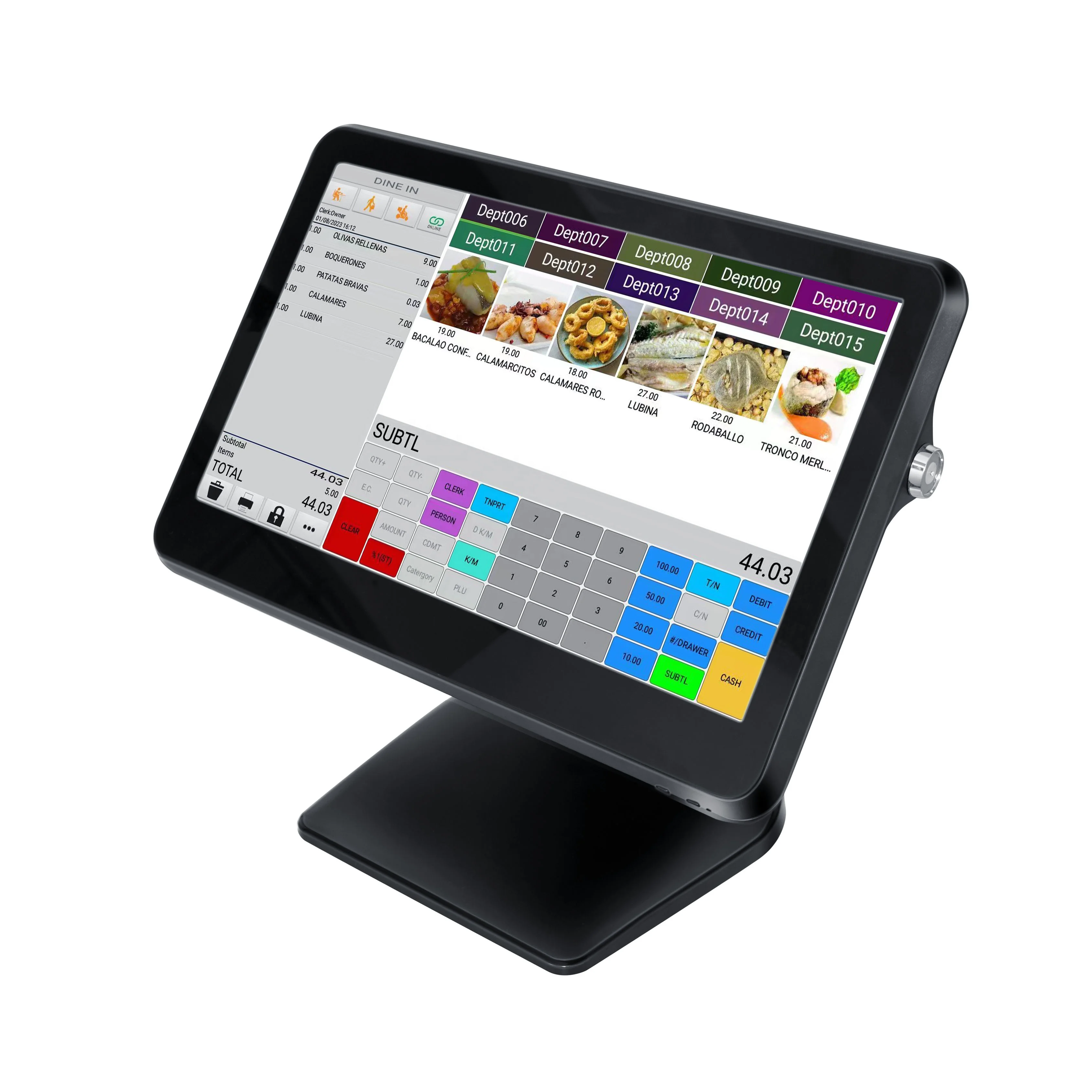 Кассовый аппарат ITCF156TA touch ECR 15 6 дюймов все в одном Android POS с бесплатным продовольственным/розничным программным обеспечением APK