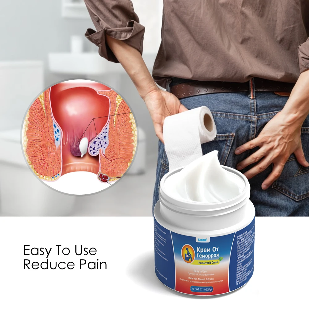 2024 New Hemorrhoids Ointment Internal External Anal Fissure Piles Hemorrhoid Bleeding Swelling Relieve Cream