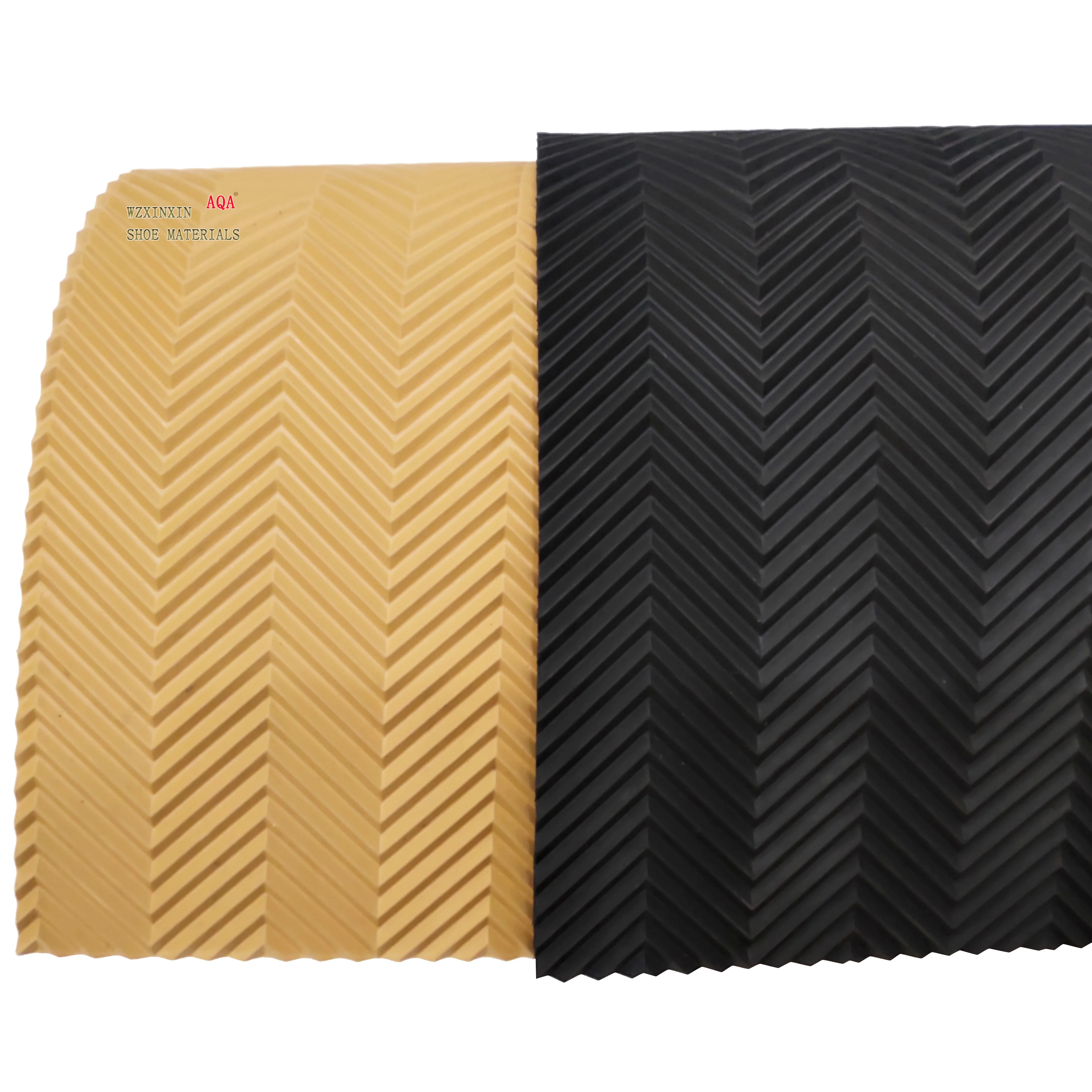 Environment  friendly recyclable material straight wave design rubber sheet various design outsole sheet for slipper and sandals