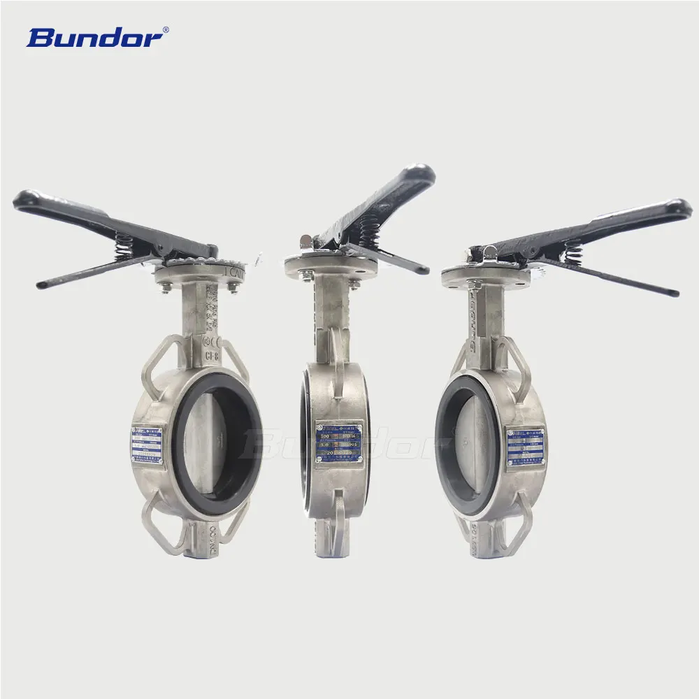 Bundor ANSI 150 ggg40 manual wafer butterfly