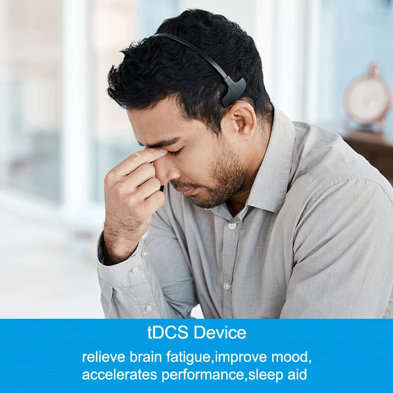 ODM OEM Digital Technology Insomnia Relief Device Headaches Depress Relax Brain Stimulation Fatigue Therapy Massage tDCS