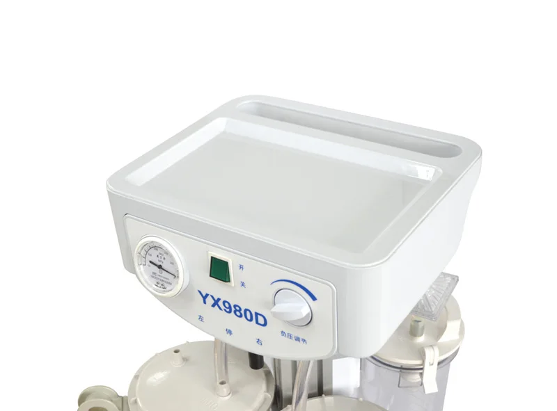 YX980D High Vacuum and Flow Double Piston Cylinders Electric Suction Apparatus