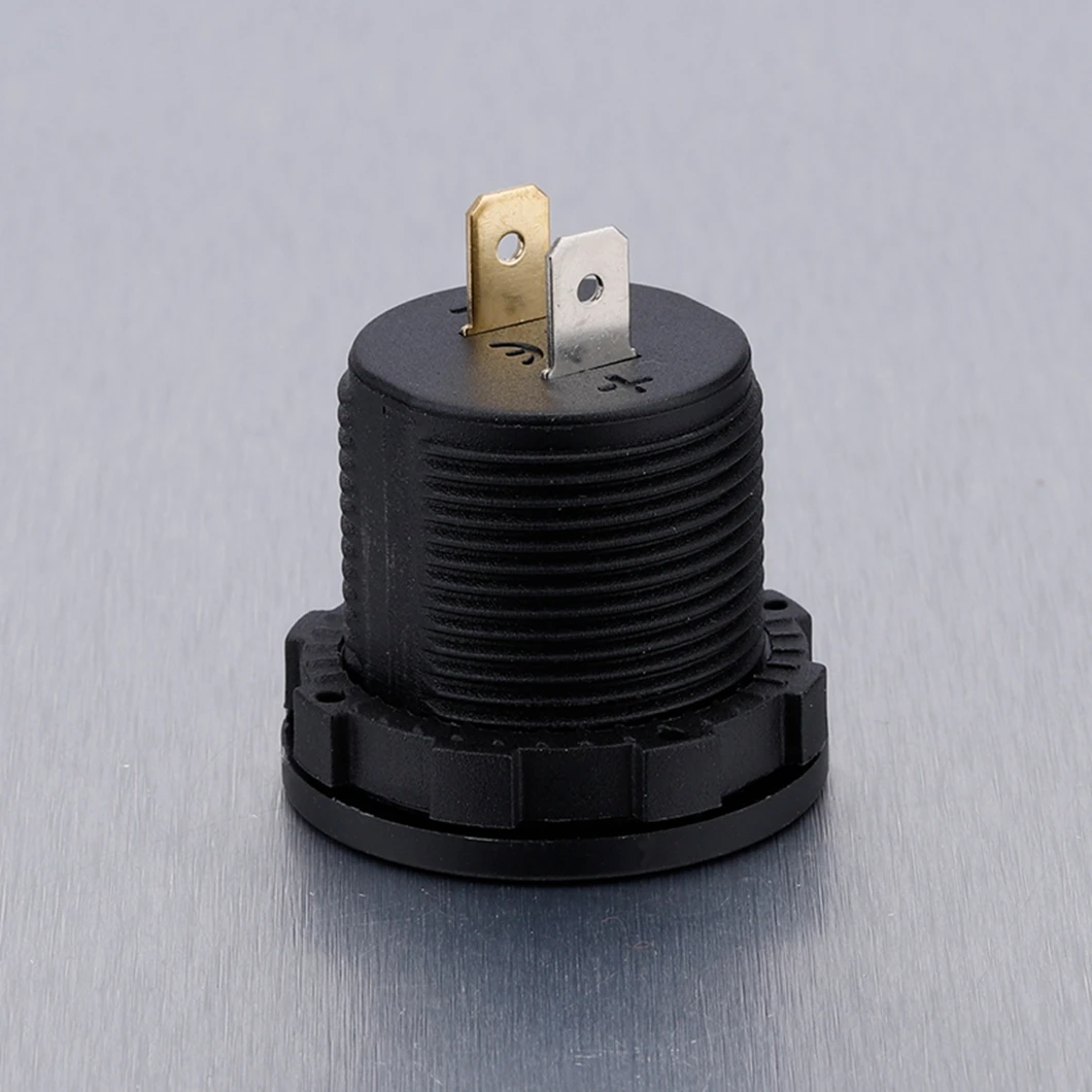 Universal Socket Digital Display Voltmeter Waterproof Voltage Meter Gauge LED for DC 12V-24V Car Motorcycle Marine Auto Truck