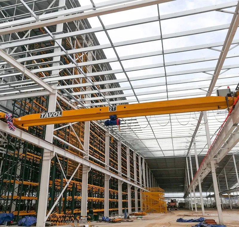 10 Ton Mobile Overhead Crane Cost Electric Lifting Machine Single Beam Bridge Crane with Hoist