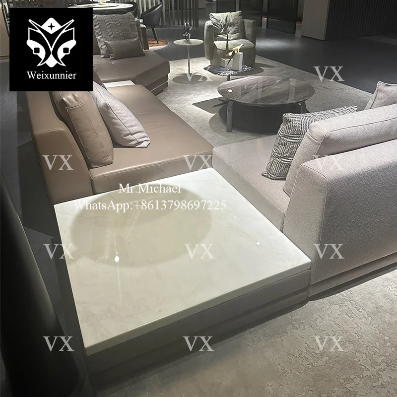 Italian design latest couch living room sofa set furniture custom modern fabric L shaped sofa set corner combination sofa