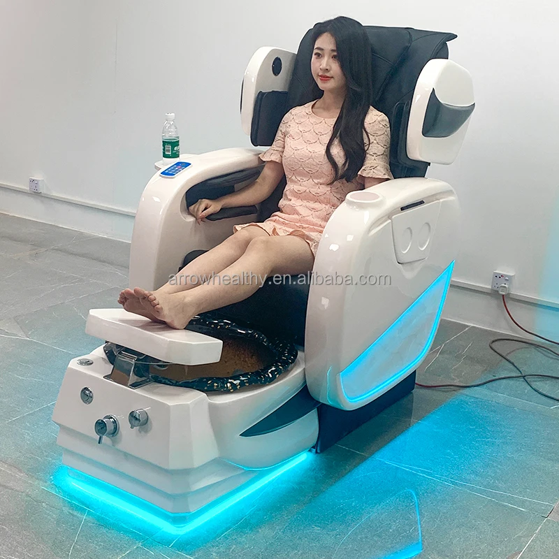 Arrow Healthy luxury pedicure spa massage chair for nail no plumbing pedicure chair foot spa massage pedicure chair with