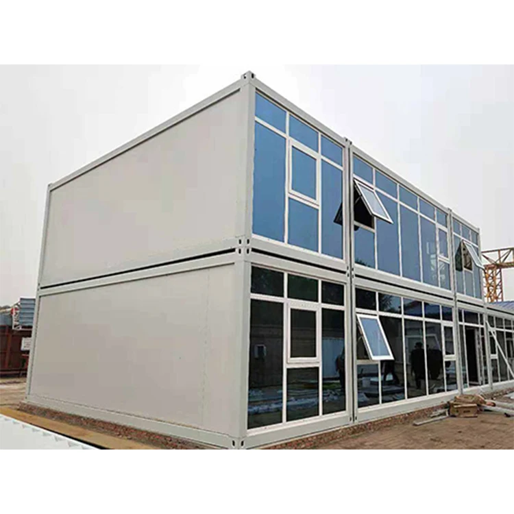 Fireproof Sandwich Panel Prefab House Luxury Residential Light Steel Villa Green Detachable
