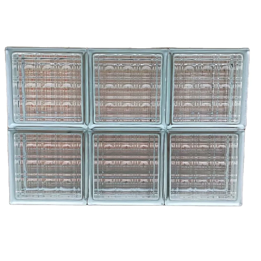 190x190x80mm hot sale  white glass block glass brick for indoor  partition wall
