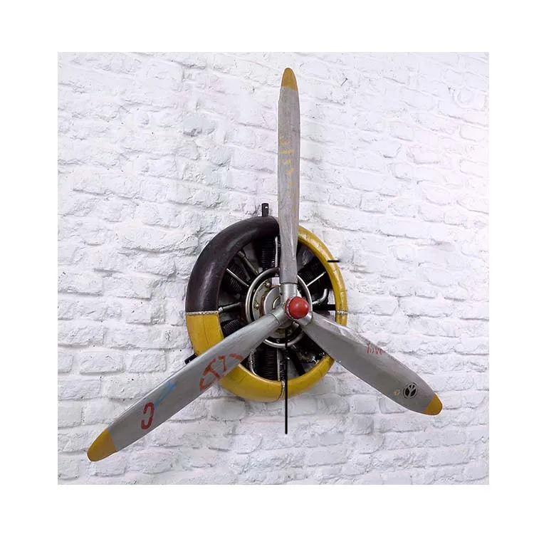 Leaf Iron Craft Propeller Restaurant bar Airplane wings Decorative Diy Home Decor Aircraft Propeller Metal Ironwork