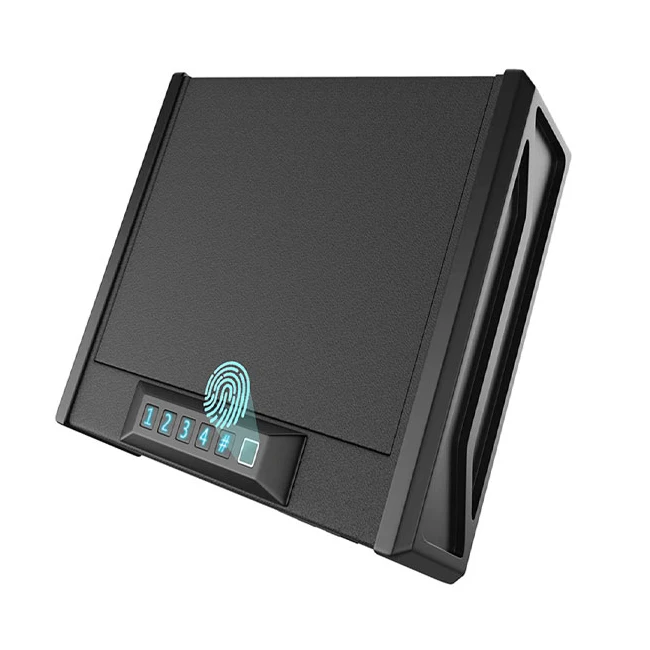 2023 New Product Gun safe box biometric fingerprint steel metal  digital hand gun electronic  safe box