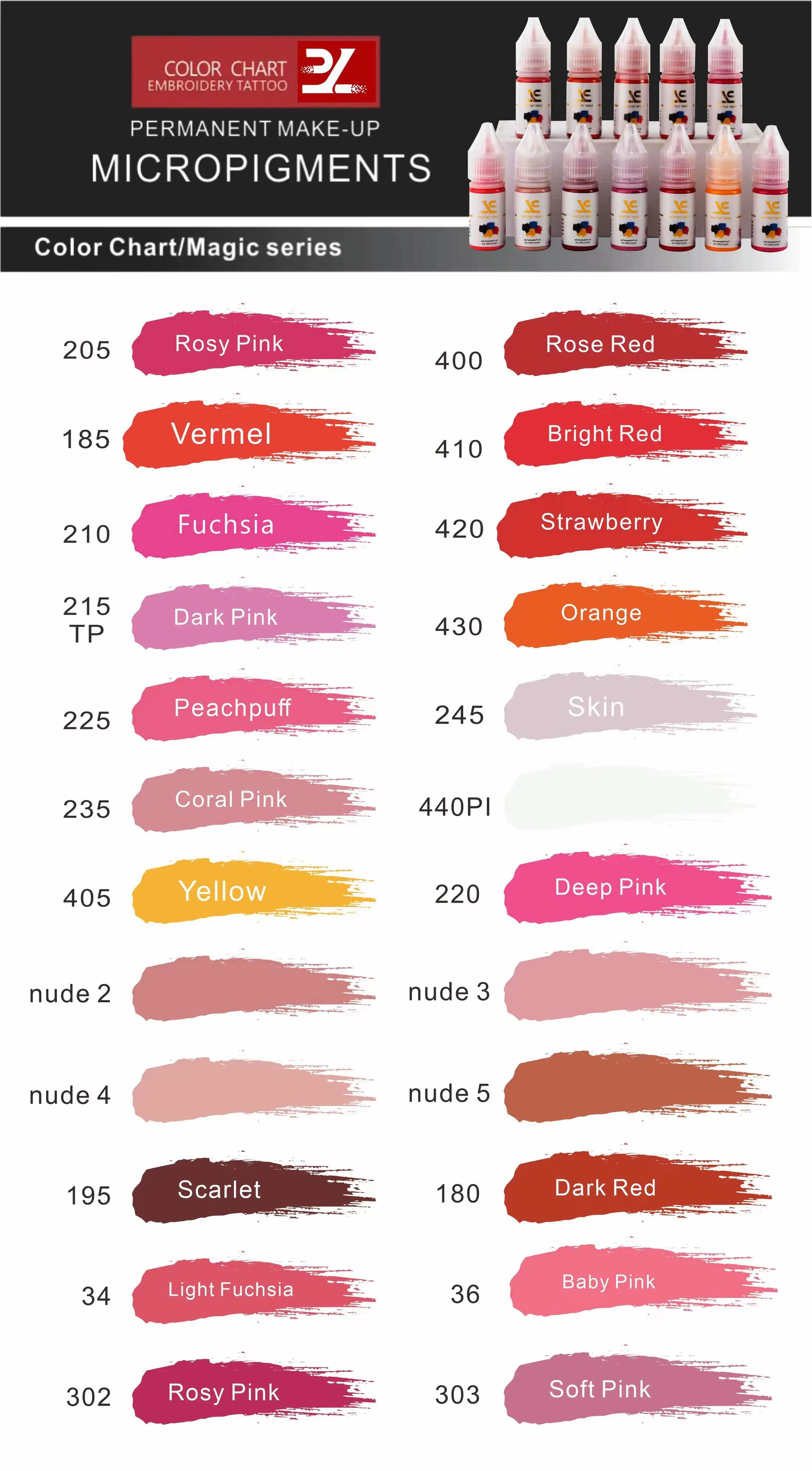 Best sale permanent makeup micro nano pigments ink tattoo ink pigment SY PMU LIQUID PIGMENT for pmu machine