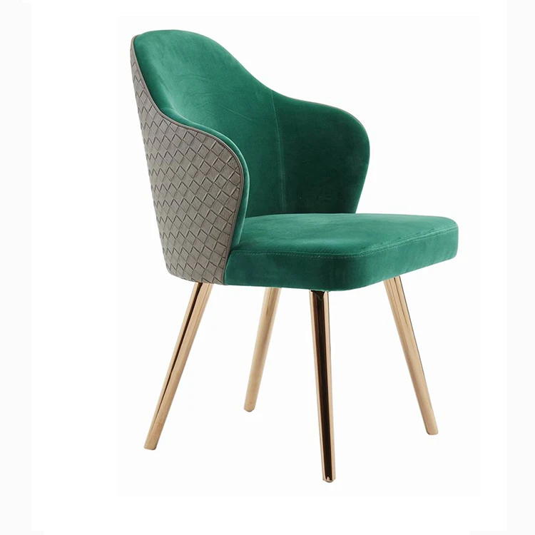 Customize Modern Wooden Base Chair Fabric/Leather Seat and Back Leisure Dining Room Chairs