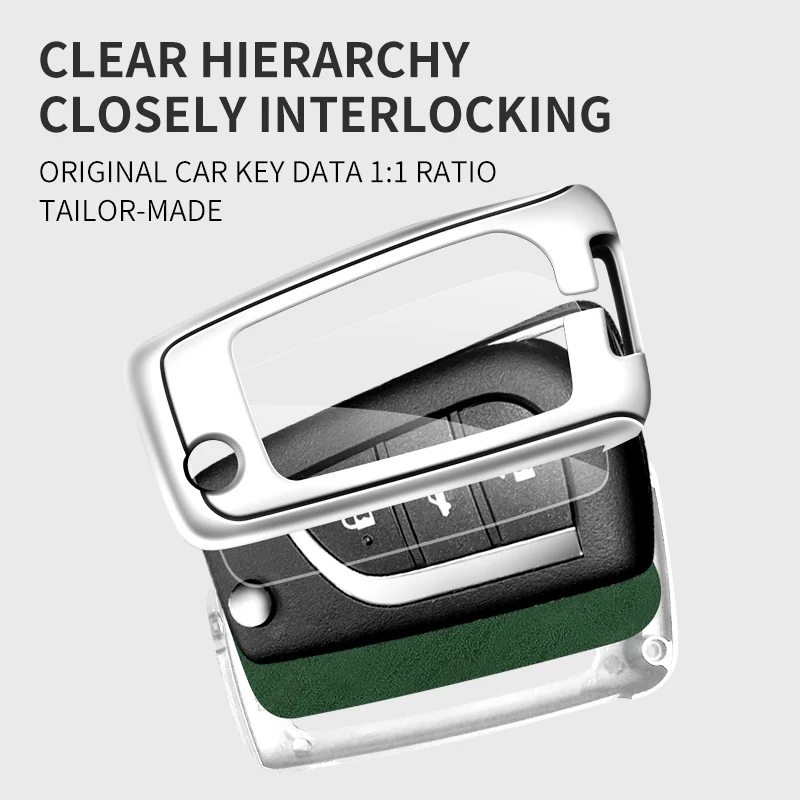 Zinc Alloy Leather Car Logo Key Case Cover for Toyota Auris Corolla Avensis Verso Yaris Aygo Scion TC IM 2015 2016 Camry RAV4