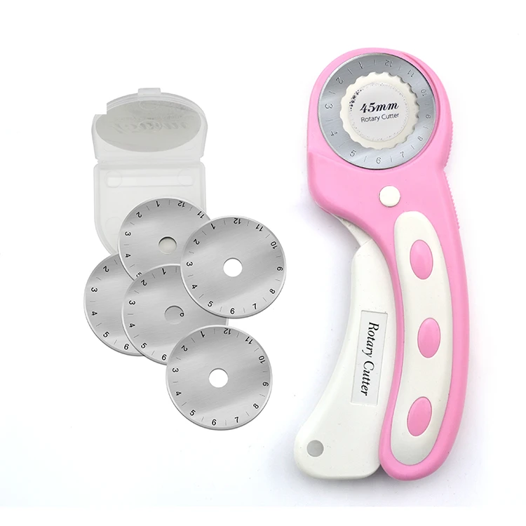 Эргономичный вращающийся резак 45 мм для ткани с предохранительным замком