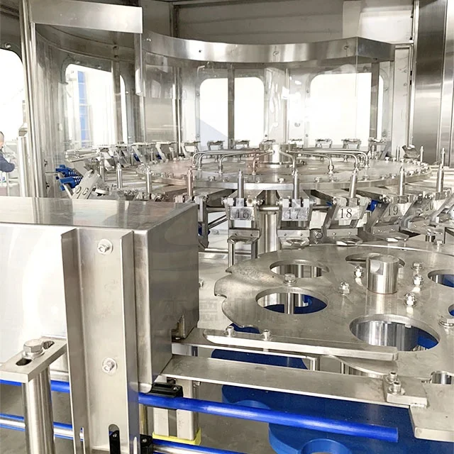 Small scale automatic drinking mineral pure water juice carbonated soft drink bottling filling machine