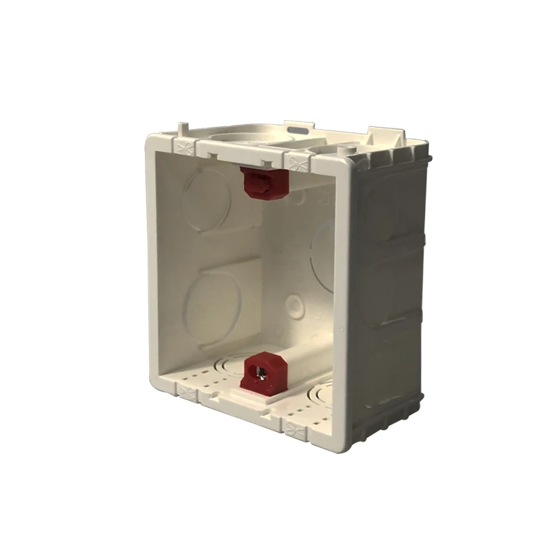 86 Type Switch Socket Protector Bottom Box Electrical Outlet Flush Mount White, Red, Blue Wall Switch Socket Junction Box