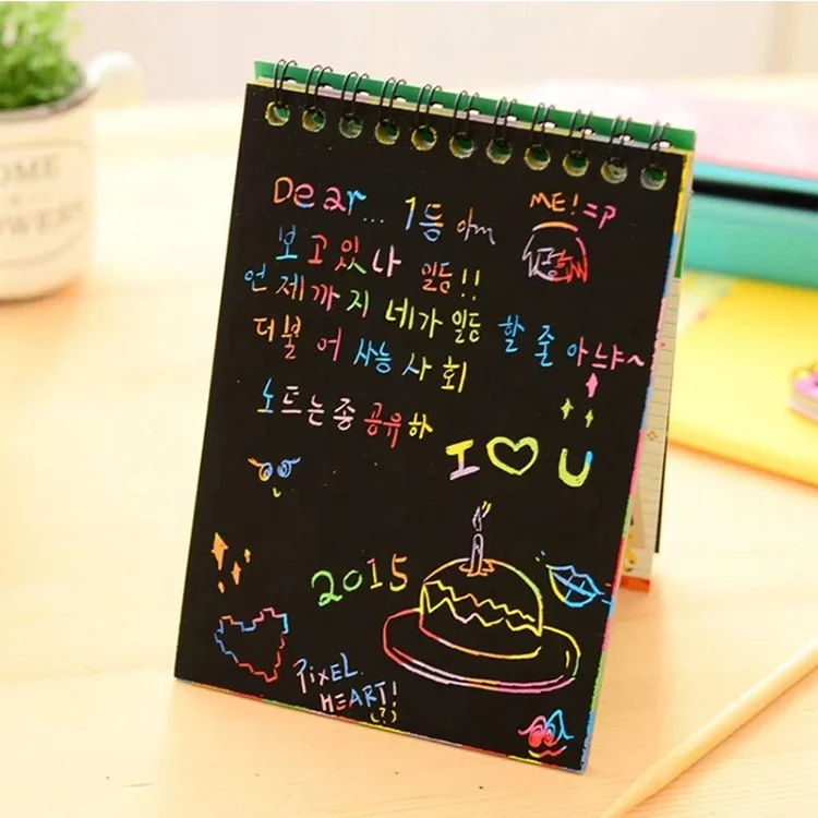 Kids educational Children scratch off book magic book