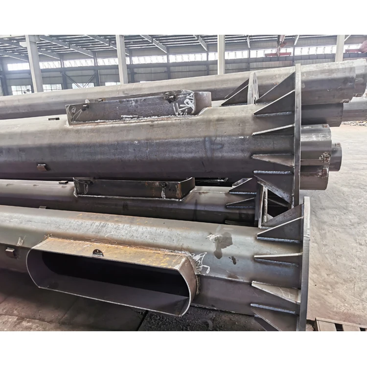 Hot Dip galvanized steel 15-50m Octagonal Round Square road lamp poles outdoor high mast flood lighting poles