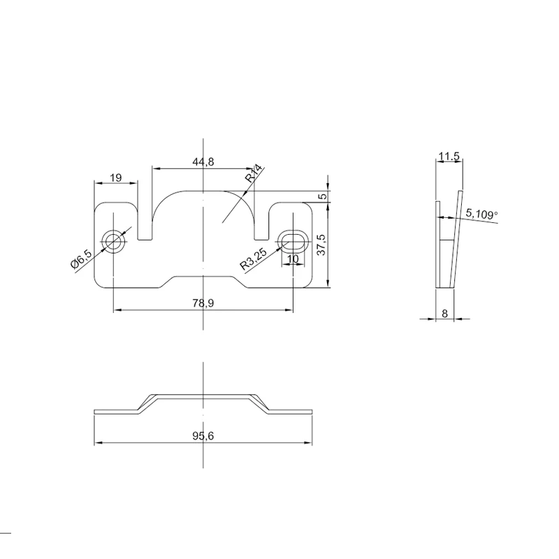 wholesale Furniture Connector two holes prong Sofa Joint Connector Metal Small Furniture Hardware Fittings Sofa Hinge