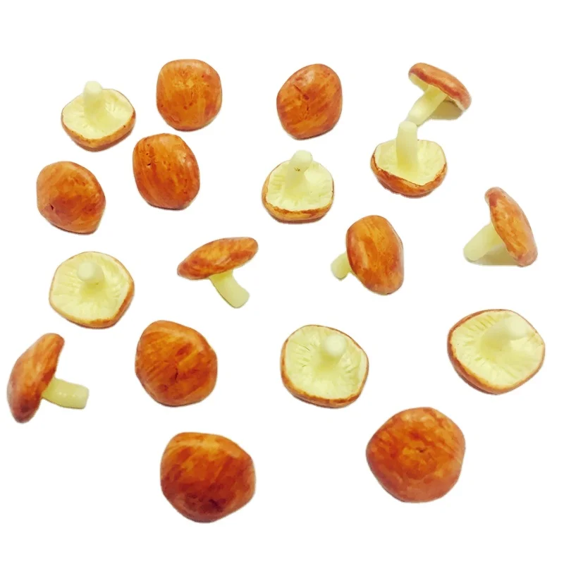 New Dollhouse Clay Handmade Miniature Food Vegetables Mushroom for DIY Doll Kitchen Accessories