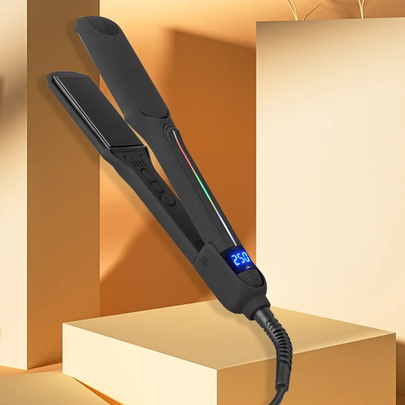 TOP Selling MCH Wide Plate 480F 250C Degrees Keratin Treatment Fast Heat Pro Nano Titanium Professional Hair Straightener