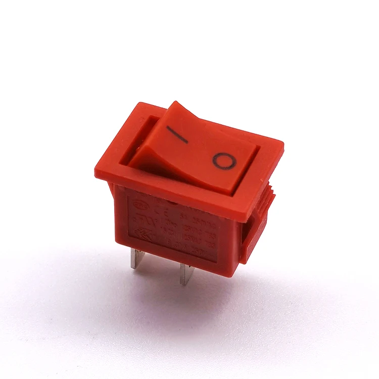 KCD3 T105 красный ПЕРЕКЛЮЧАТЕЛЬ SPST on off Plastic 6A 2 Pin