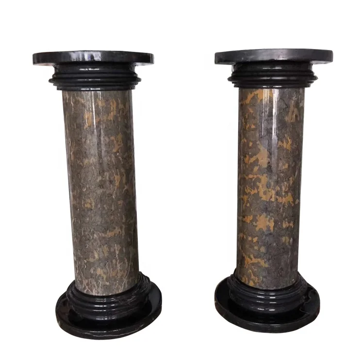 Red marble decorative marble stone dragon column stone column prices cast stone columns