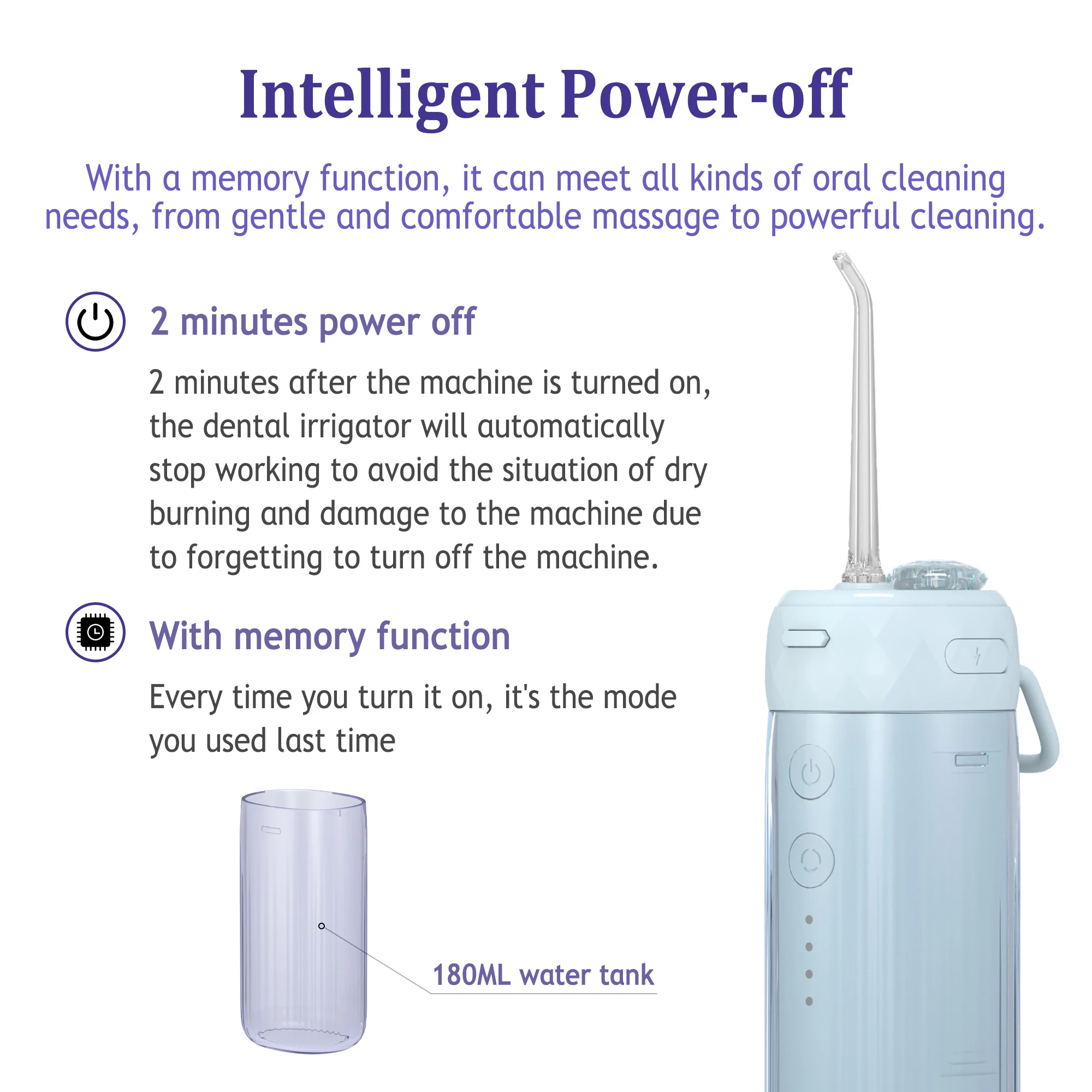 Home Cordless Electric Dental Portable Cordless Dental Mouth Cleaner 2024 Professional Custom Logo OEM Travel IPX7 TYPE-C Ltd.)