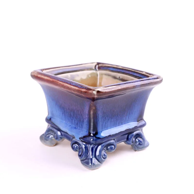 
Creative ceramic flowerpot succulent cactus simple pottery planter garden green plant potted container office glaze flower pots 