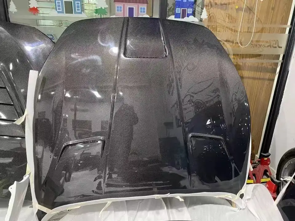 MDK Car Accessories MC Style Carbon Fiber Bonnet Hood for Maserat GranTurismo GranCabrio Body Kits Engine Hoods