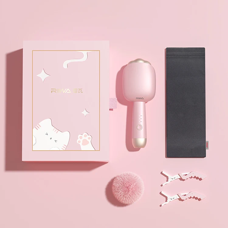 RIWA Mini Cute Cat Shape Curling Iron Electric Wholesale Ceramic Magic Hair Curler