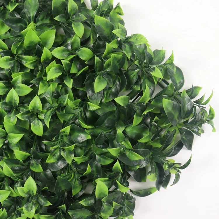 Factory Price Plastic Fake Hedge Garden Fence Boxwood Panel Green Wall Artificial Wall Grass For Indoor Outdoor Decoration