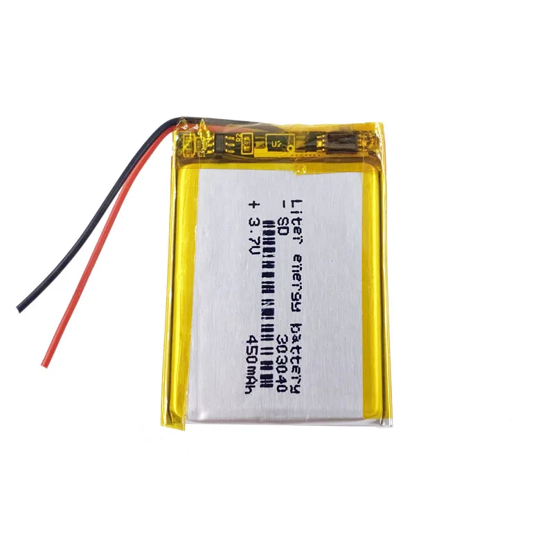 
303040 283040 282840 Mp3, Mp4 Gps Thin Small Toy Battery Polymer Rechargeable Battery 450mah Lithium-ion Batteries 