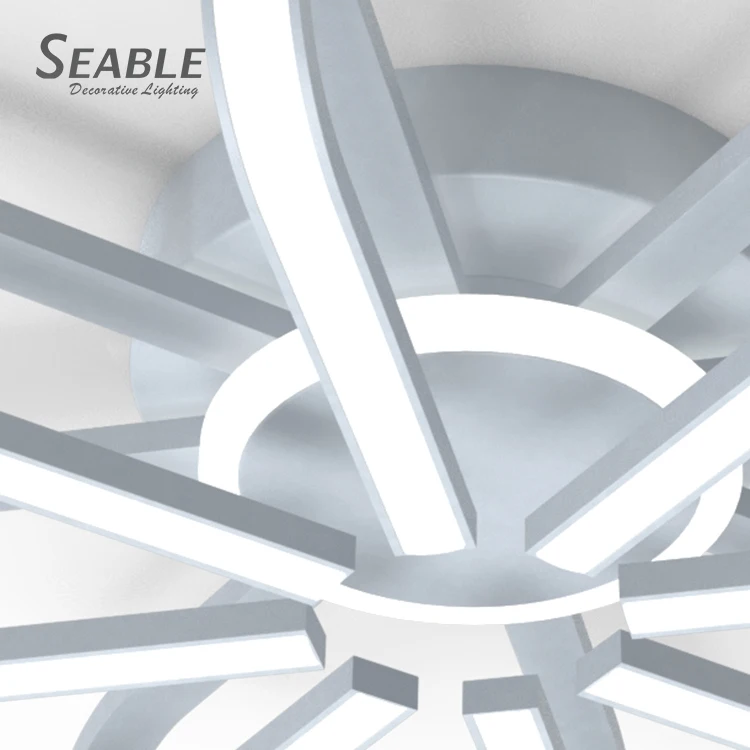 Classic remote black suspended multi color office home led ceiling light