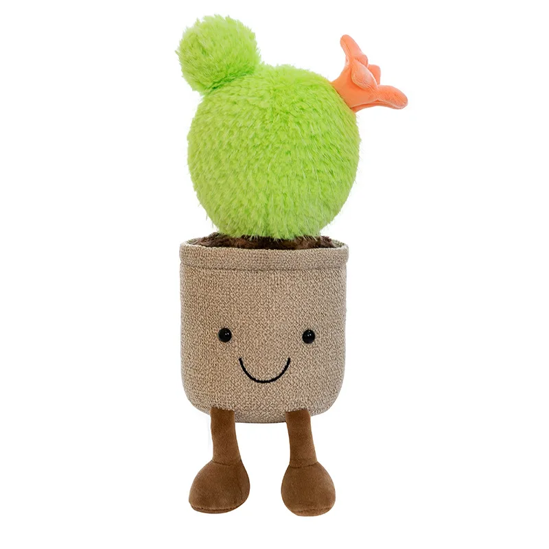Customized creative hyacinth doll plant ornament plush fun simulation cactus potted plants office home plush toy