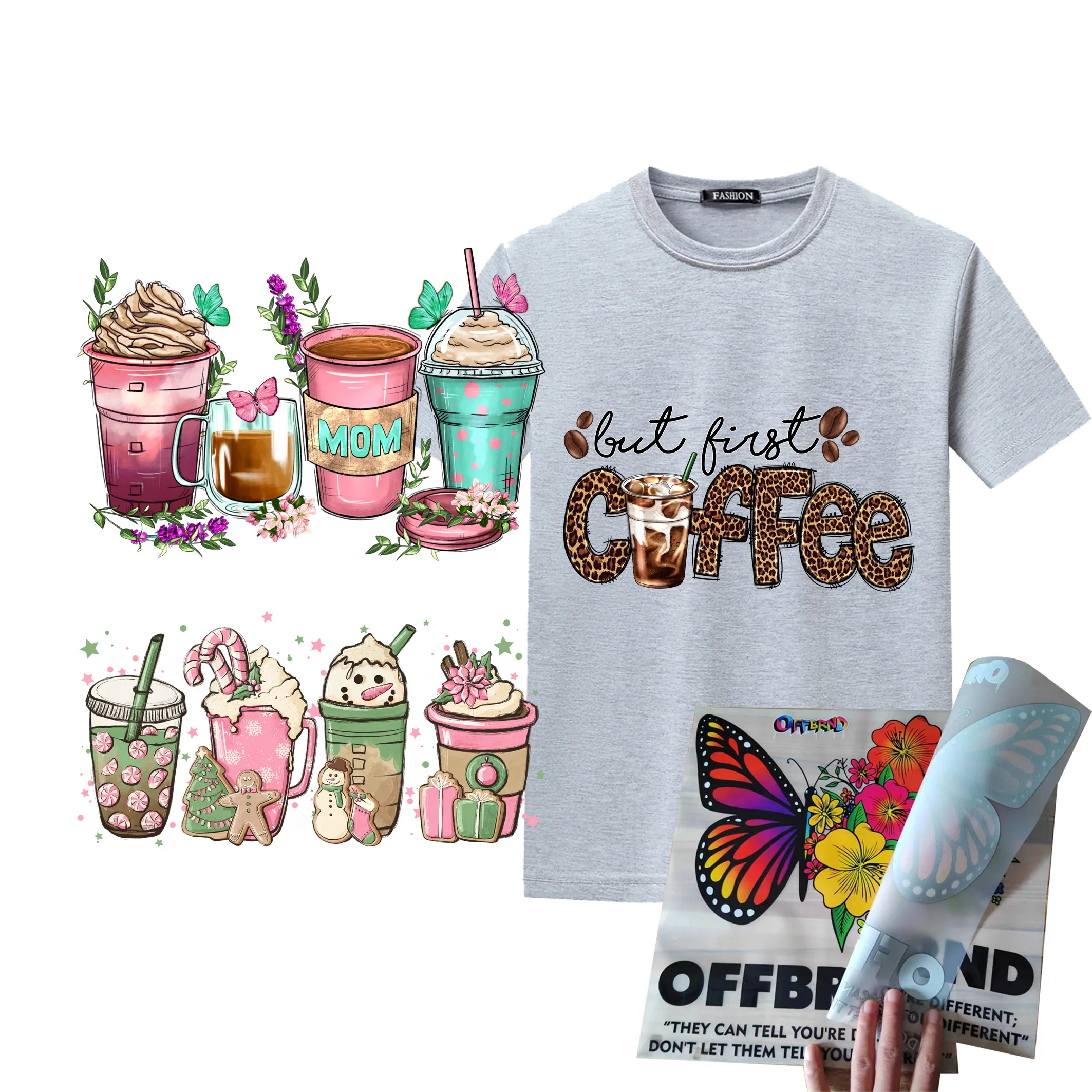 DTF Ready To Press Wholesale Custom Heat Transfers for T-shirts