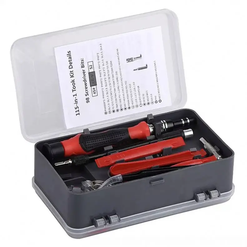 High Quality 115pcs in 1 Multifunction Precision screwdriver Bits Set For Phone Maintenance AID Tools