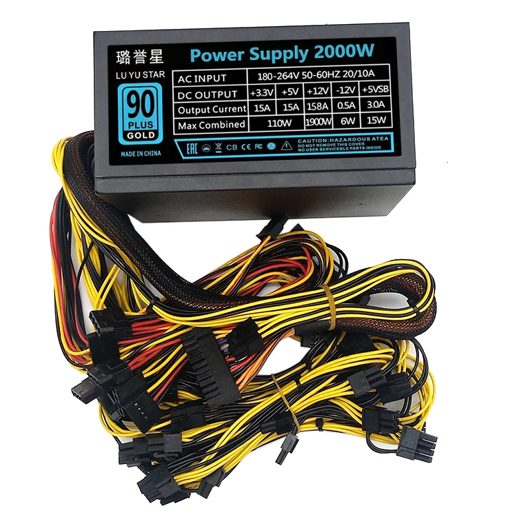 New Style High Speed Cooler Fan 2000W Server PSU 2000W Power Supply High quality Gaming ATX PSU Power Supply