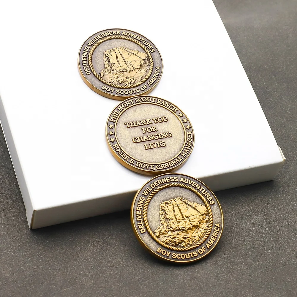 AA Gold Metal Commemorative Coin Collection Three-Dimensional Handicraft Small Gifts Metal Crafts Product