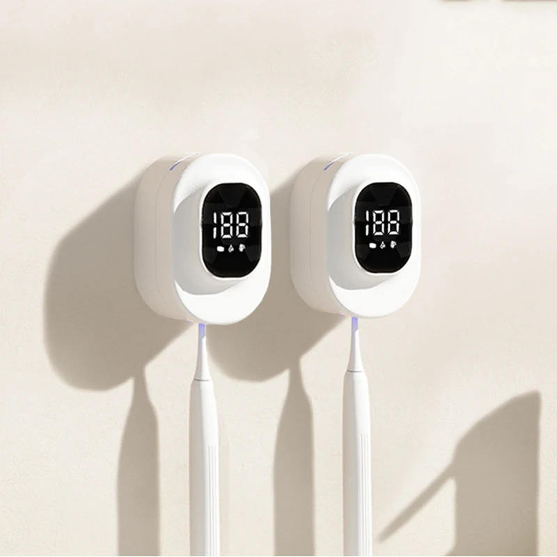 Portable Mini Smart Tooth Brush Sanitizer Dryer Holder Wall Mounted Uv Toothbrush Sterilizer