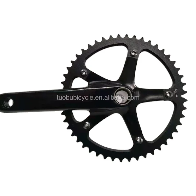 Hot sale TUOBU  Fixed bike  Crankset Single Speed track  road bicycle Fixed Gear 700c Chainwheel crank