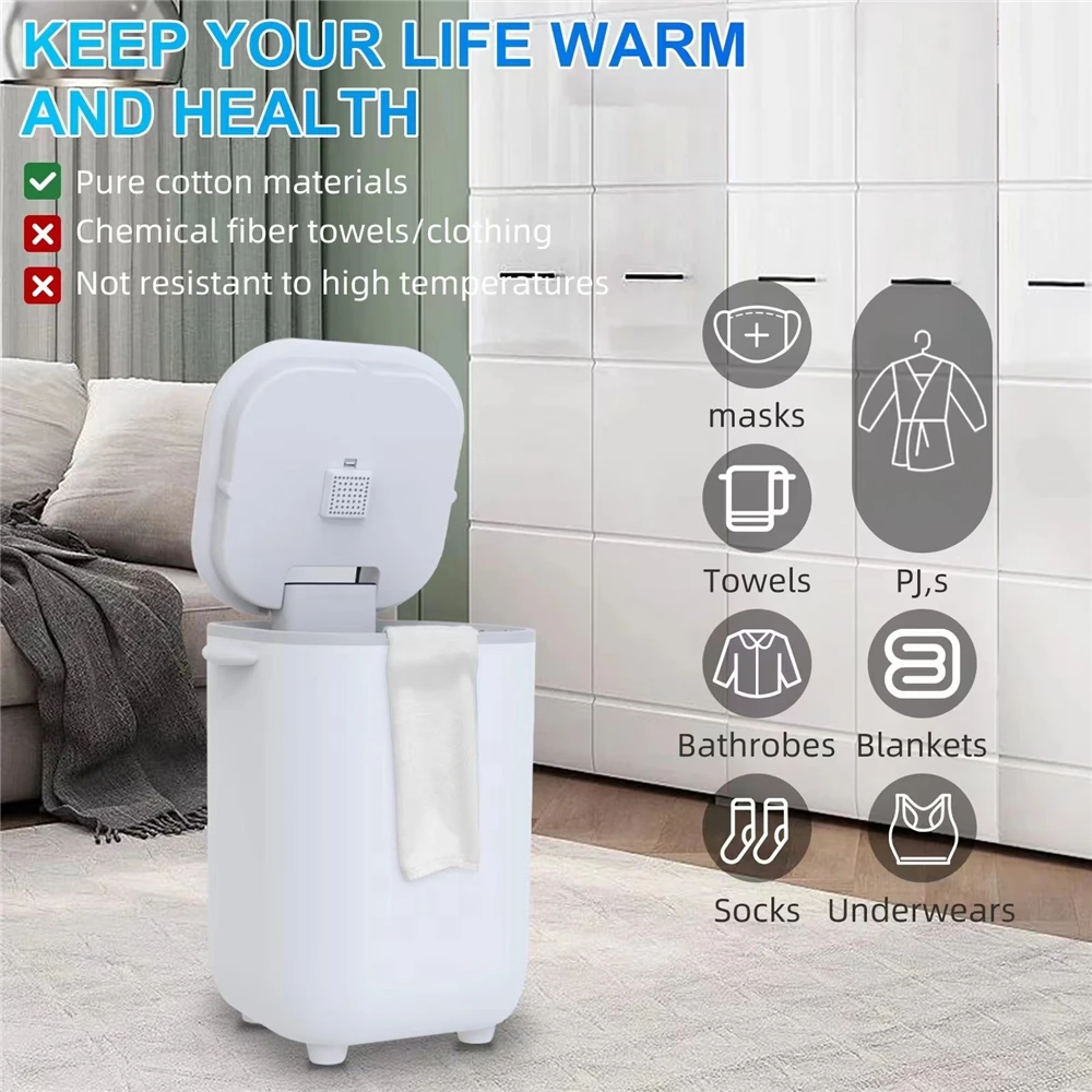 2023 Top Selling Bathroom 40L Towel Warmer Bucket Timed Smart Towel Drying Bucket Towel Heater
