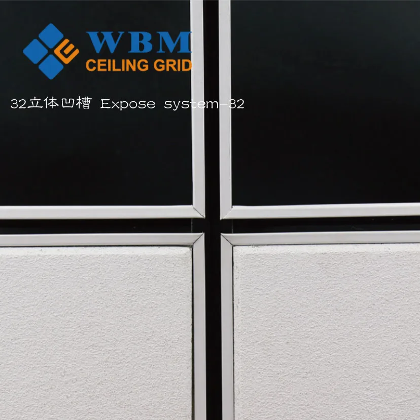 WBM Expose Suspended Galvanized Ceiling T Grid Components /construction Material/ceiling Frames Paint Keel 32/38